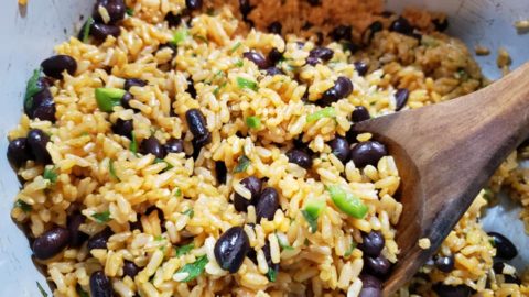 Cilantro Lime Rice and Beans - Big Fat Skinny Dish